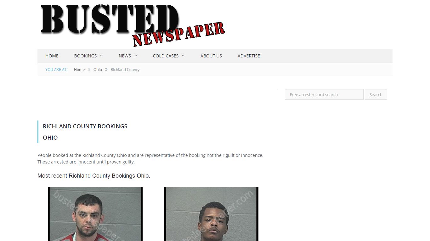 Richland County, OH Mugshots - BUSTEDNEWSPAPER.COM